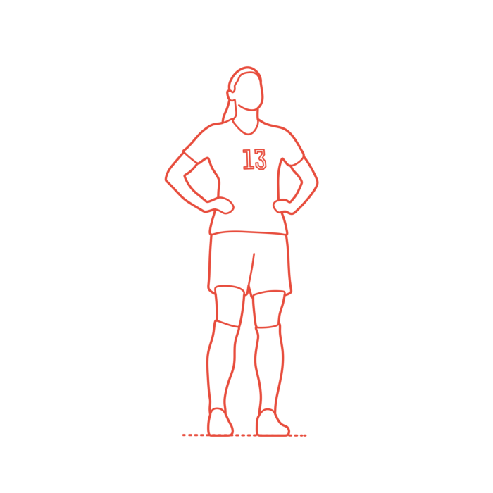 Free Download Vectors, Sports Football Soccer Alex Morgan Editable Svg Line Art