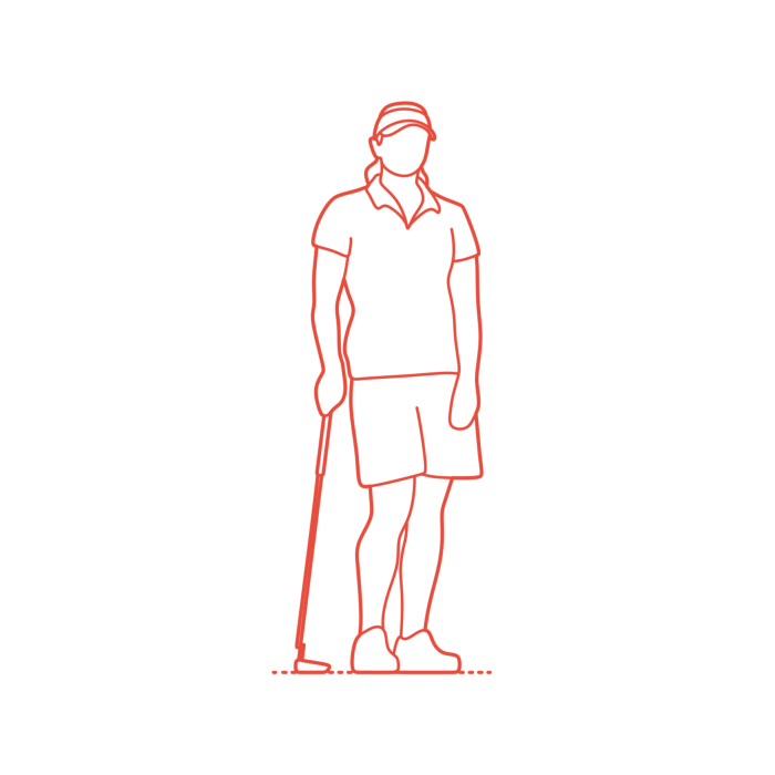 Free Download Vectors, Sports Golf Annika Sorenstam Outline Drawing Svg Vector
