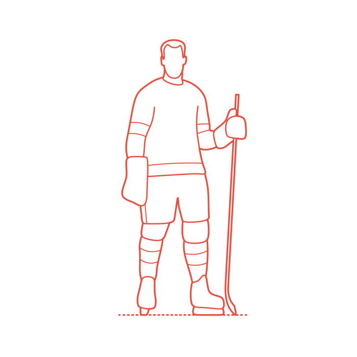 Free Download Vectors, Sports Ice Hockey Gordie Howe Sketch Drawing Svg Vector
