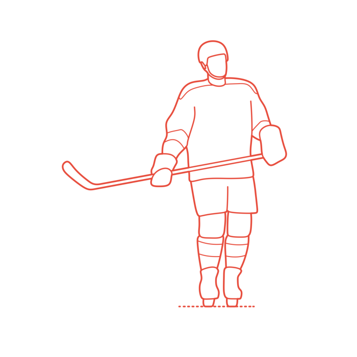 Free Download Vectors, Sports Ice Hockey Mario Lemieux Monoline Svg Vector