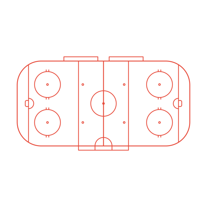 Free Download Vectors, Sports Ice Hockey Rink International Clean Outline Svg Vector