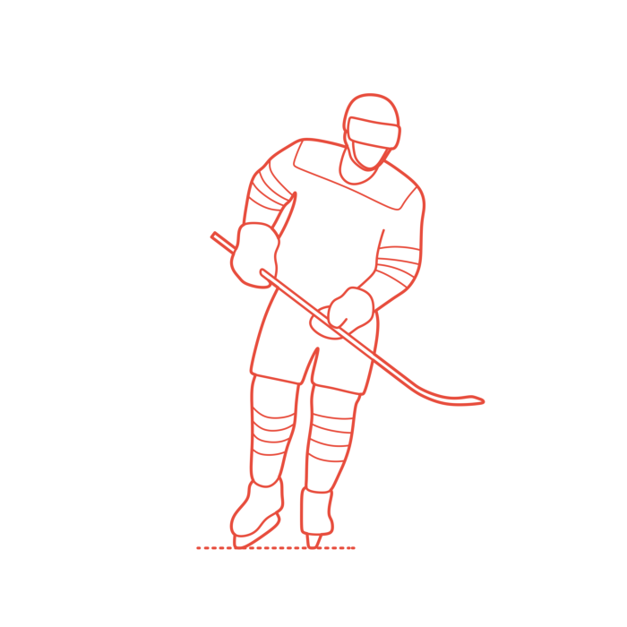 Free Download Vectors, Sports Ice Hockey Taylor Hall Line Art Illustration Svg