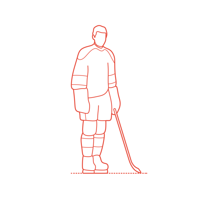 Free Download Vectors, Sports Ice Hockey Wayne Gretzky Editable Svg Line Art