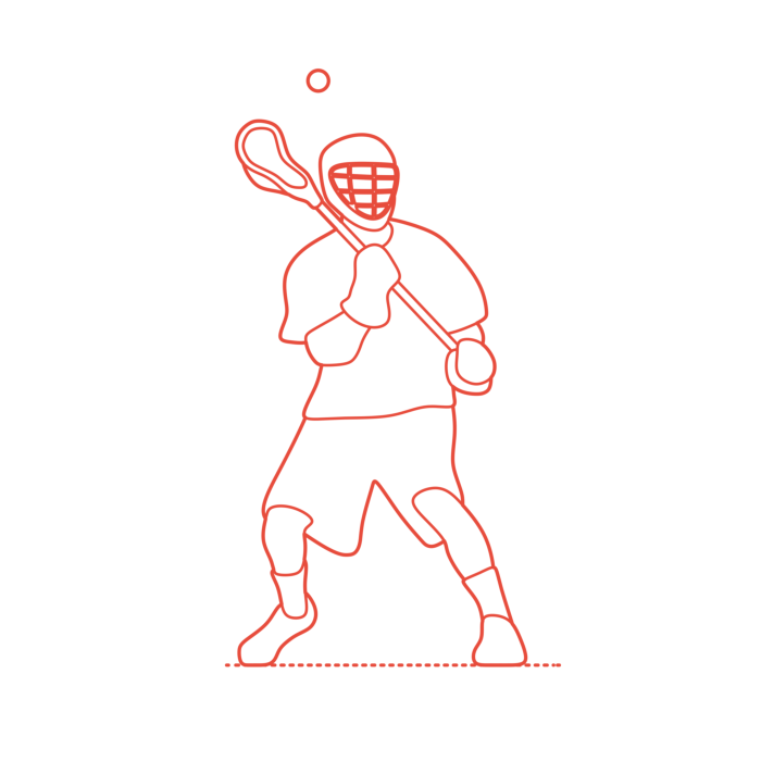 Free Download Vectors, Sports Lacrosse Catching Cad Style Svg Vector