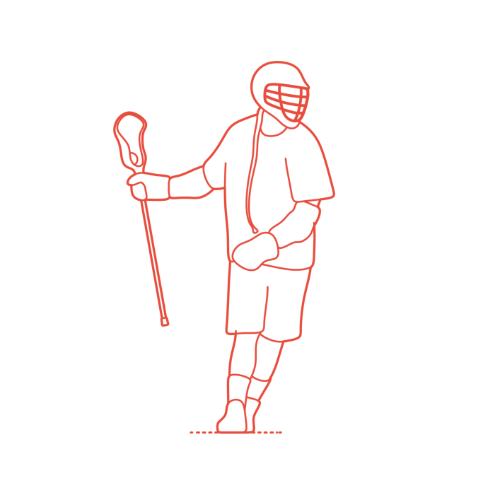 Free Download Vectors, Sports Lacrosse Lyle Thompson Realistic Outline Svg Vector