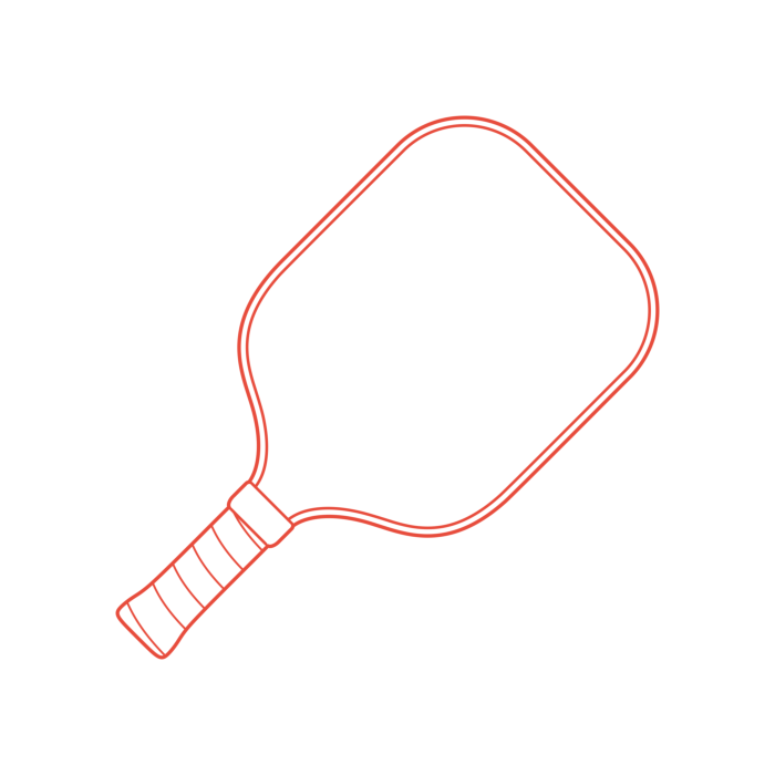 Free Download Vectors, Sports Pickleball Paddle Digital Sketch Svg Design