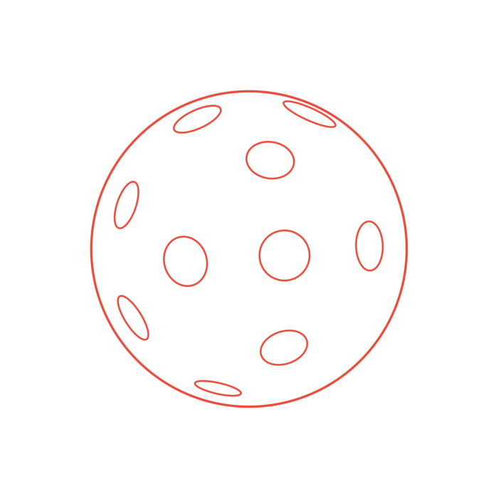 Free Download Vectors, Sports Pickleball Sticker Outline Svg File