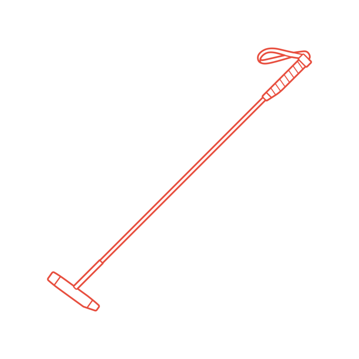 Free Download Vectors, Sports Polo Mallet Sticker Outline Svg File