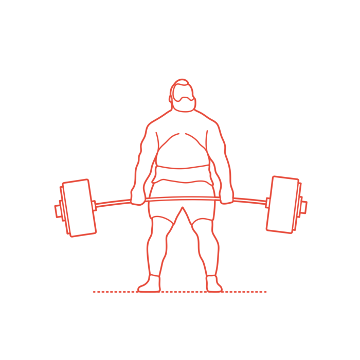 Free Download Vectors, Sports Powerlifting Monoline Svg Vector