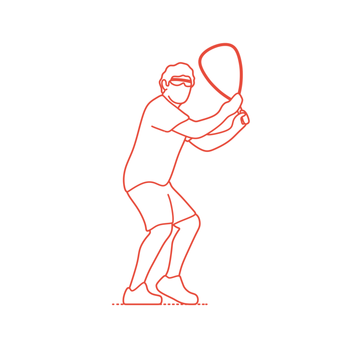Free Download Vectors, Sports Racquetball Daniel De La Rosa Cad Style Svg Vector