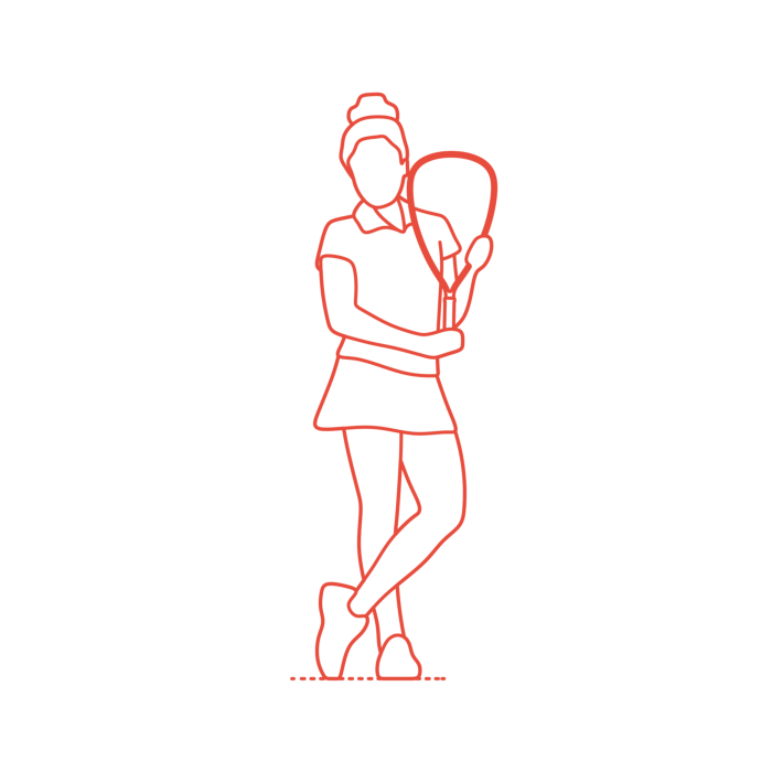 Free Download Vectors, Sports Racquetball Paola Longoria Silhouette Svg Vector
