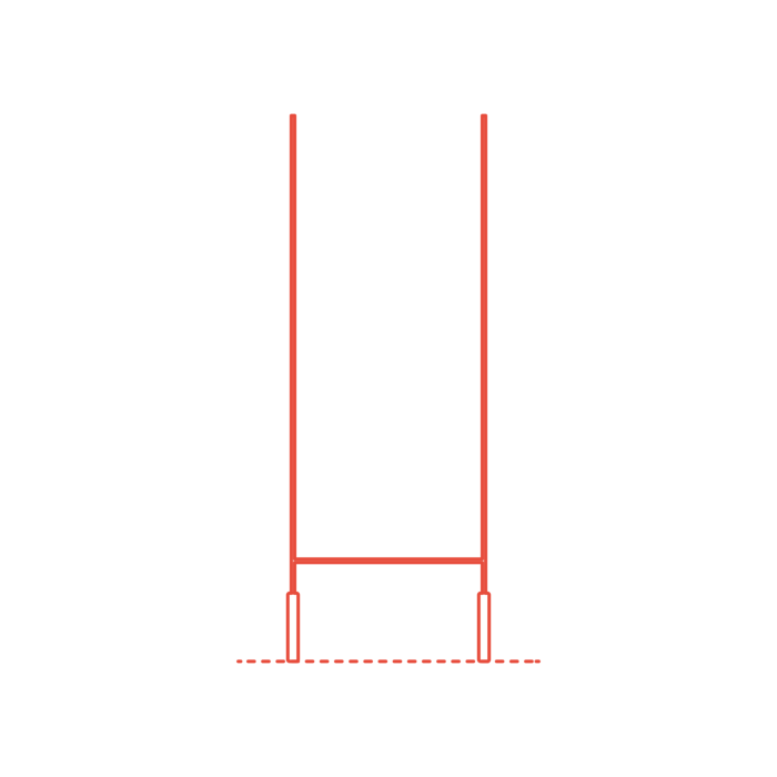 Free Download Vectors, Sports Rugby Goal Post Line Art Illustration Svg