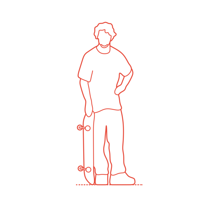 Free Download Vectors, Sports Skateboarding Bam Margera Cad Style Svg Vector