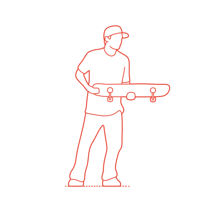Free Download Vectors, Sports Skateboarding Rob Dyrdek Clean Outline Svg Vector