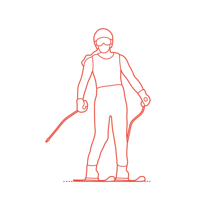 Free Download Vectors, Sports Skiing Lindsey Vonn Sketch Drawing Svg Vector