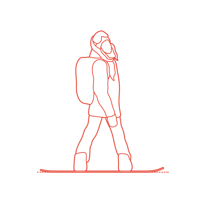Free Download Vectors, Sports Snowboarding Anna Gasser Monoline Svg Vector