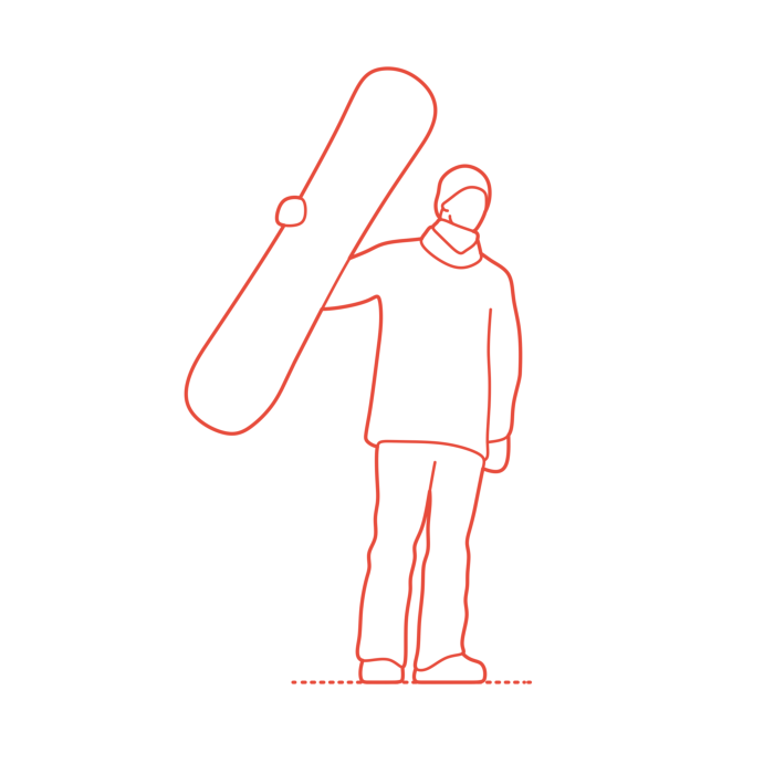 Free Download Vectors, Sports Snowboarding Max Parrot Flat Line Svg Vector