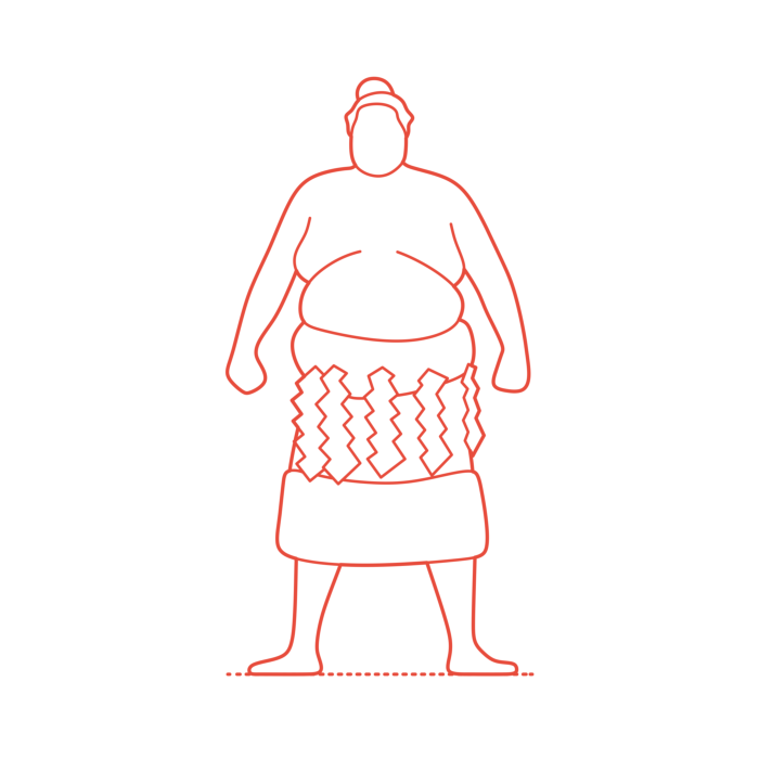 Free Vector, Sports Sumo Wrestling Akebono Taro Clean Outline Svg Vector