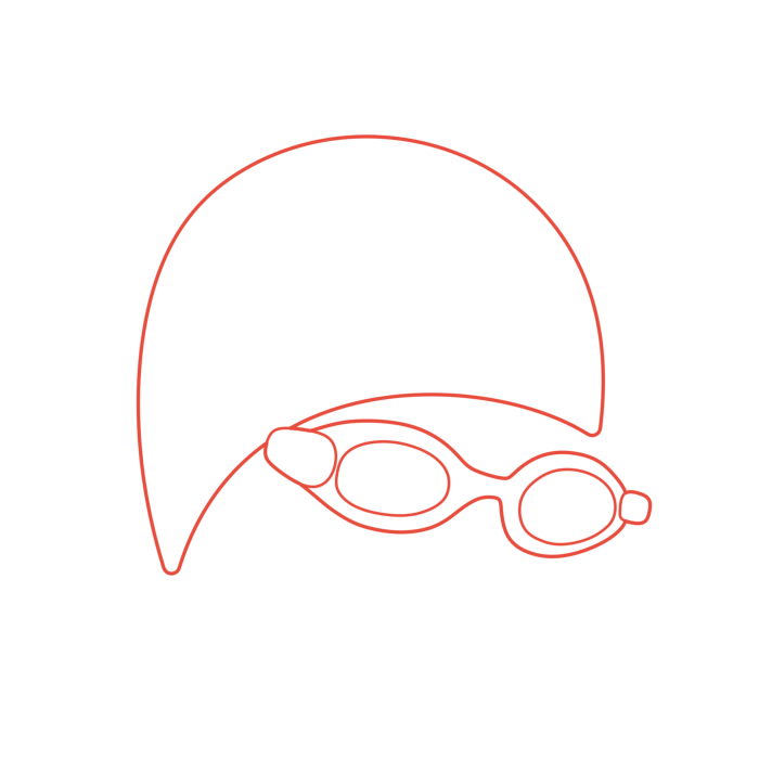 Free Download Vectors, Sports Swimming Editable Svg Line Art