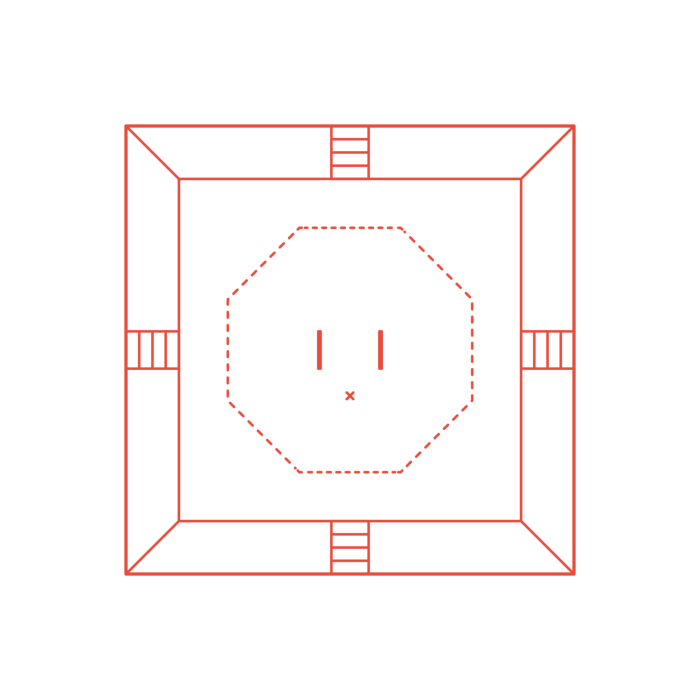 Free Download Vectors, Sports Taekwondo Competition Area Platform Outline Drawing Svg Vector