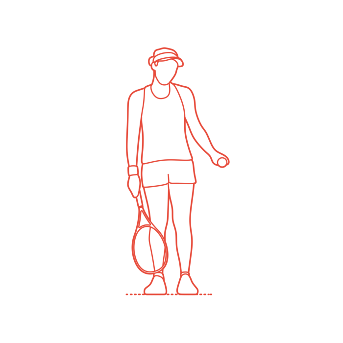 Free Download Vectors, Sports Tennis Naomi Osaka Contour Svg Vector