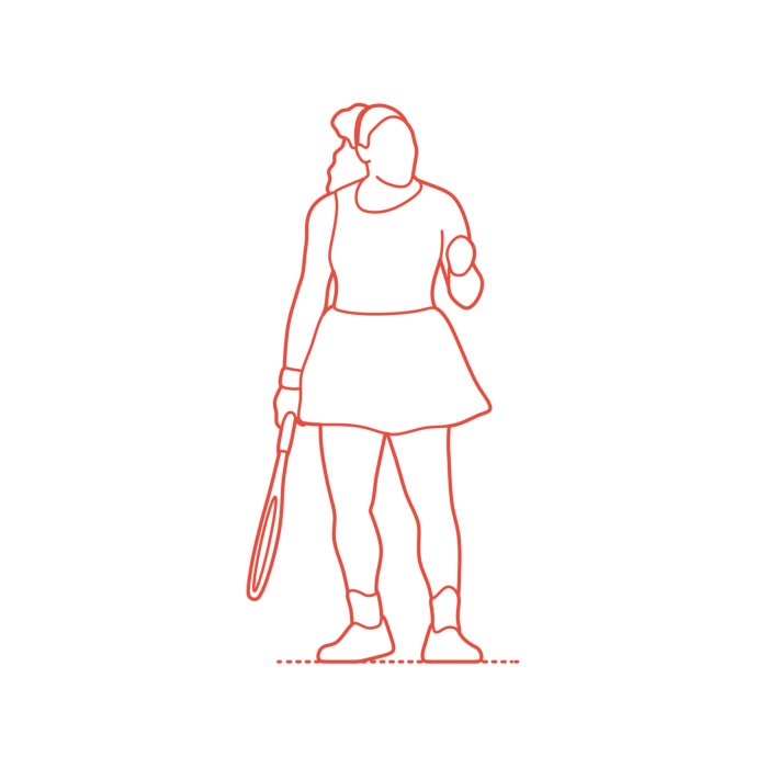 Free Download Vectors, Sports Tennis Serena Williams Ink Drawing Svg Vector