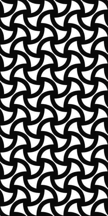 Free Download Vectors, Monochrome Seamless Curved Shape Pattern Laser Cut DXF File