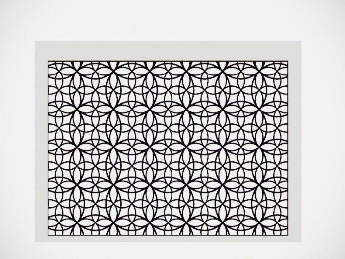 Free Download Vectors, Seamless Circular Pattern Laser Cut DXF File