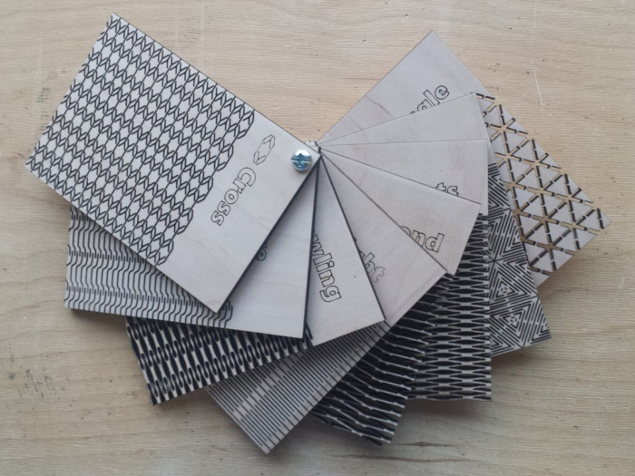 Free Download Vectors, Hex Pattern Living Hinge Template For Laser Cut Laser Cut DXF File