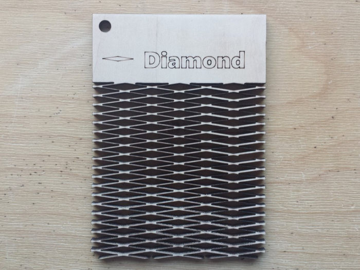 Free Download Vectors, Diamond Pattern Living Hinge Template For Laser Cut Laser Cut DXF File