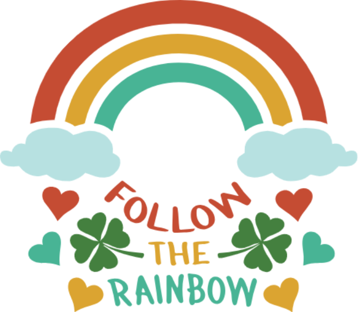Free Download Vectors, Follow The Rainbow Starbucks Sketch Svg Vector
