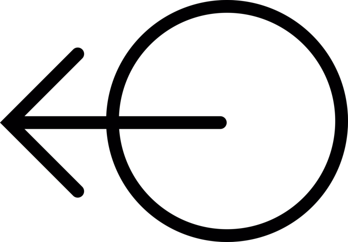 Free Download Vectors, Arrow Pointing Left And Circle Sketch Svg Vector