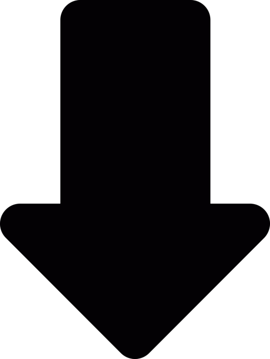 Free Download Vectors, Arrow Pointing To Down Simple Line Art Svg Vector