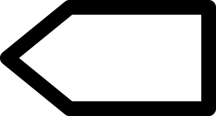 Free Vector Blank Left Arrow Editable Svg Line Art