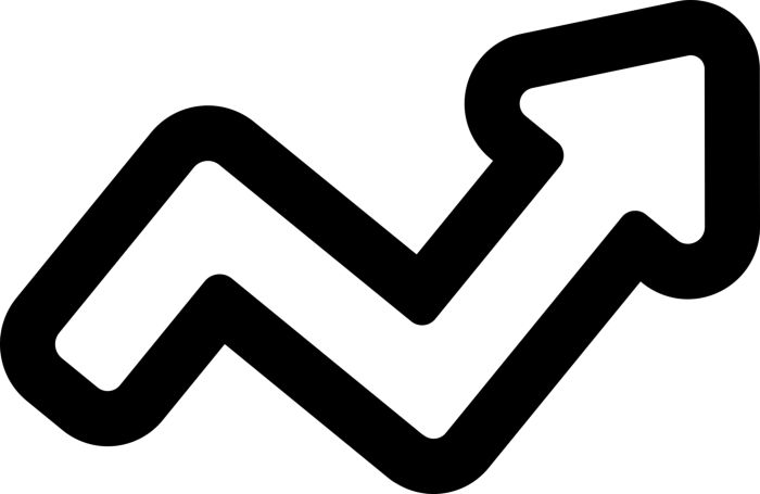 Free Vector Broken Arrow Outline Of Business Stats Craft Design Svg File
