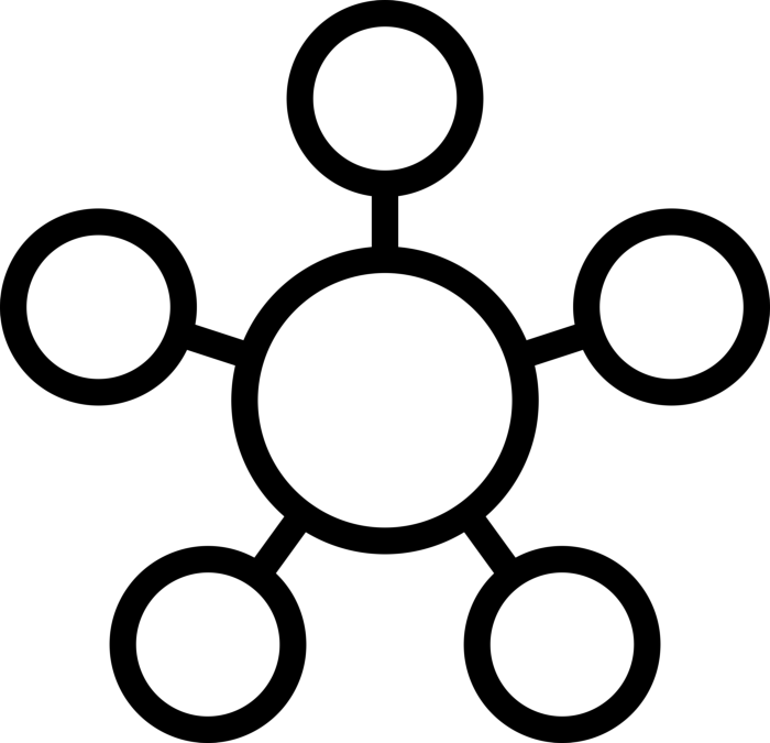 Free Download Vectors, Circular Connections Vinyl Cutting Svg File
