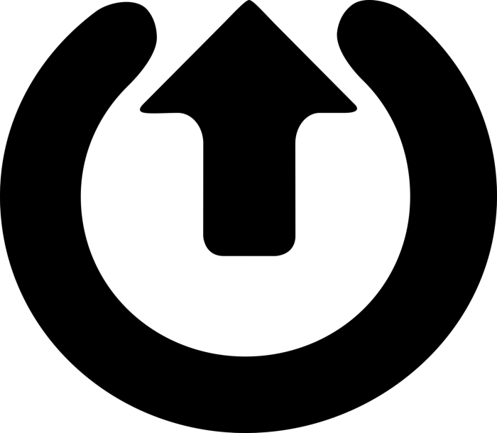 Free Download Vectors, Circular Upload Sign Contour Svg Vector