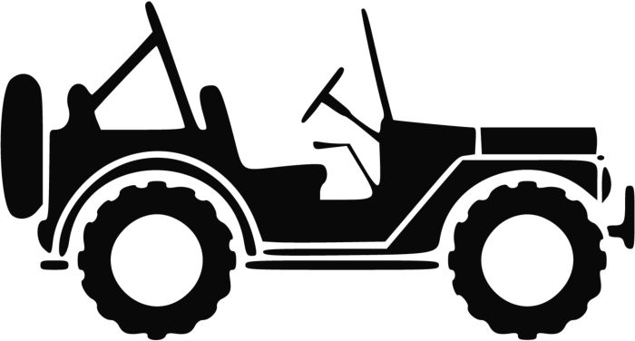 Free Vector Jeep Logo Sticker Svg Vector Tracing Design