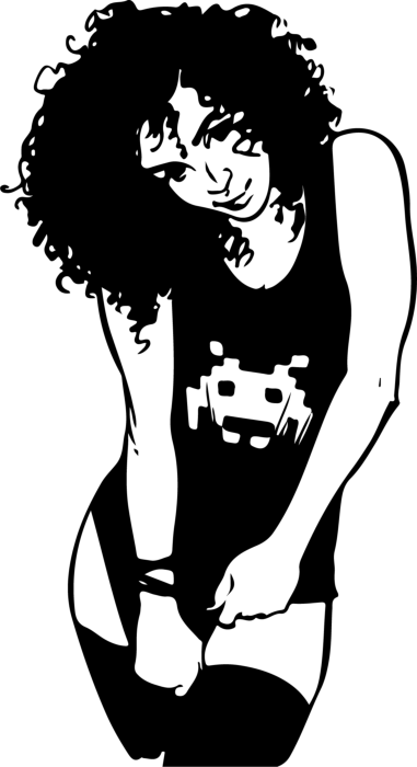 Free Download Vectors, Afro Women 2 Silhouette Cutting Svg Files