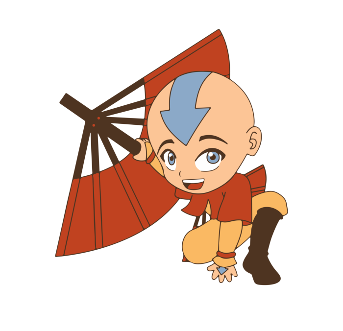 Free Download Vectors, Airbender 9 Line Tracing Svg Vector