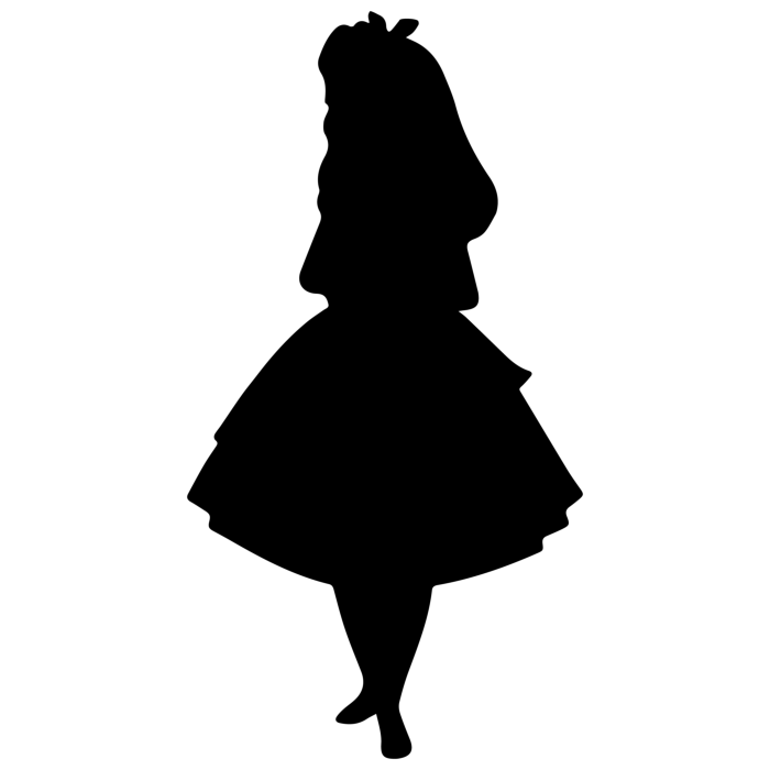 Free Download Vectors, Alice Wonderland 1 Technical Drawing Svg Vector