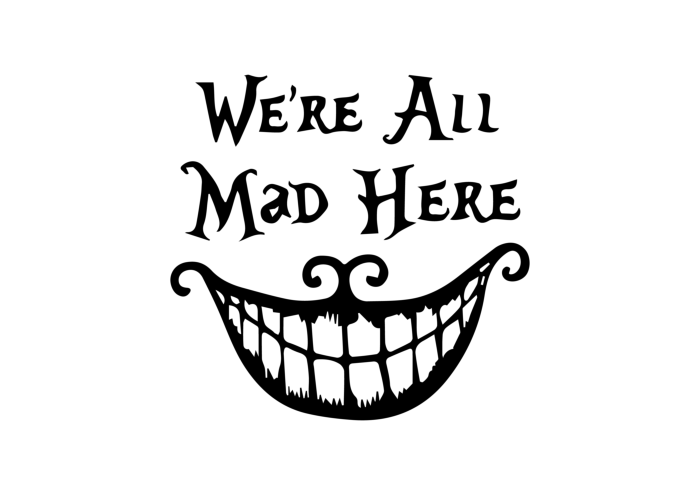 Free Download Vectors, Alice Wonderland 38 Blueprint Style Svg Vector