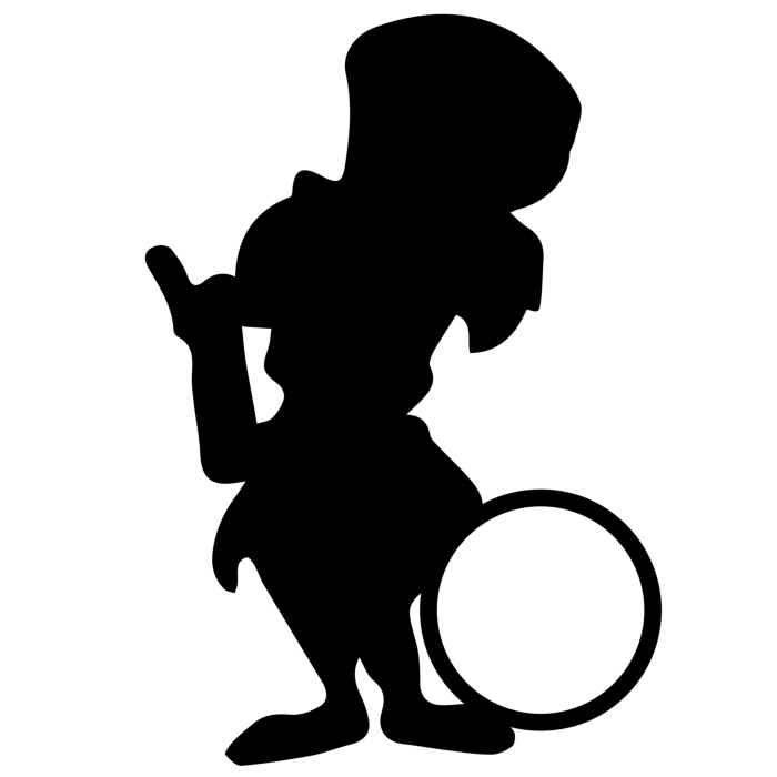 Free Download Vectors, Alice Wonderland 5 Sticker Outline Svg File