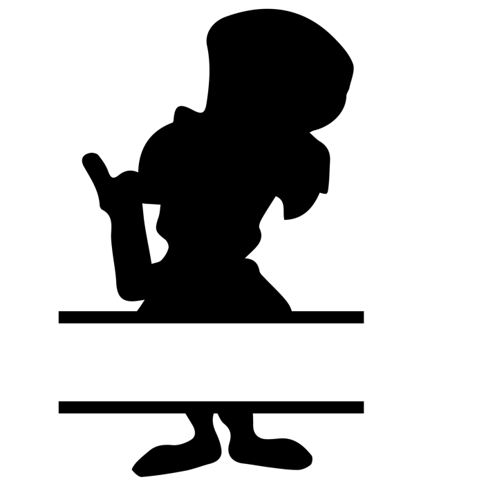 Free Download Vectors, Alice Wonderland 6 Contour Svg Vector