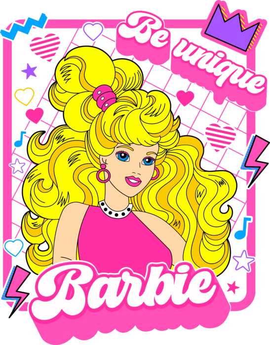 Free Download Vectors, Barbie 11 Line Art Illustration Svg