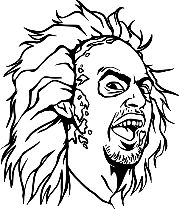 Free Download Vectors, Beetlejuice 11 Sketch Svg Vector