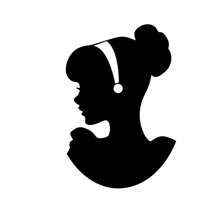 Free Download Vectors, Cinderella 2 Clean Outline Svg Vector