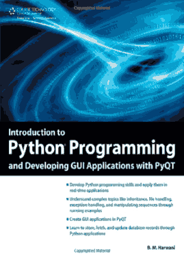 Introduction to Python Programming and Developing GUI Applications with PyQT Book