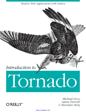 Introduction to Tornado Modern Web Applications with Python Book