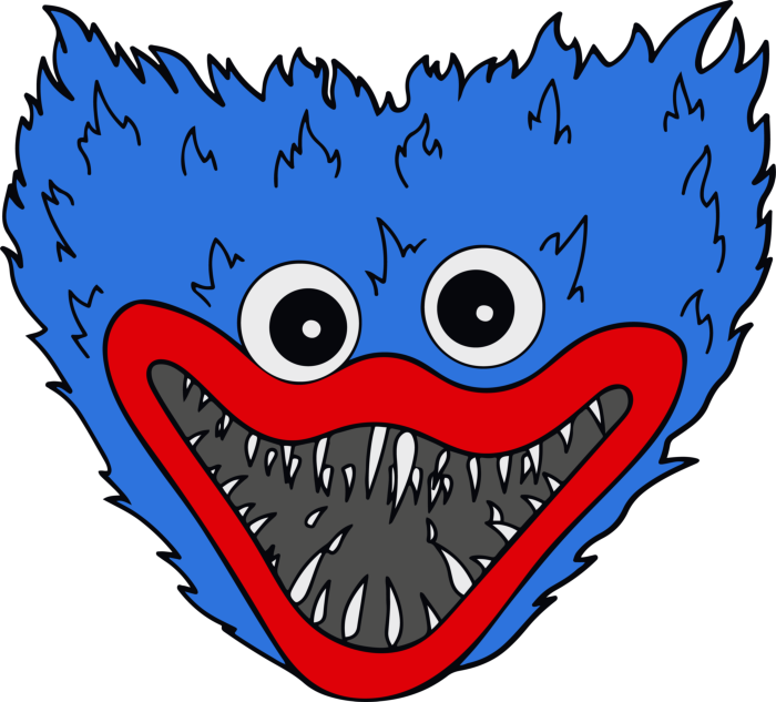 Free Download Vectors, Huggy Wuggy 9 Svg Vector Tracing Design